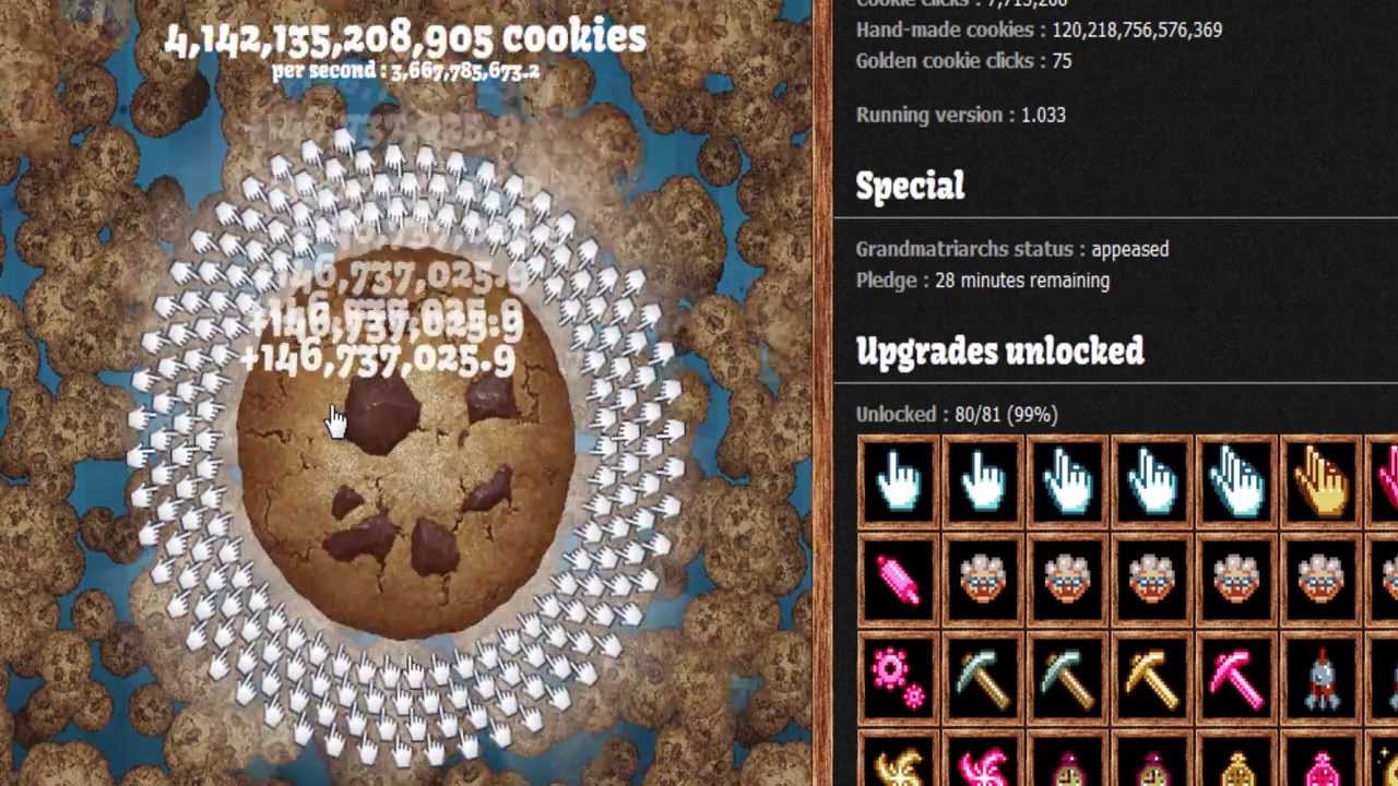 Cookie Clicker (500mil/s) ― End Game - YouTube
