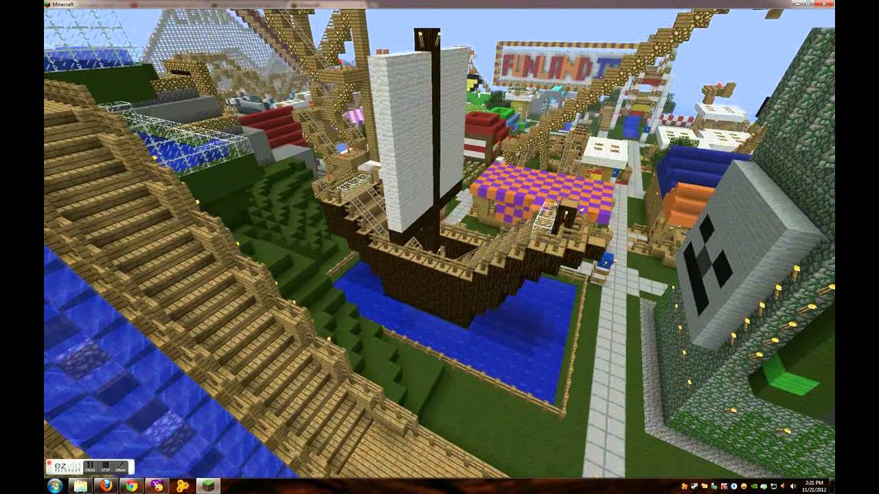 Minecraft FUNLAND 3.04 A single/multiplayer map - YouTube