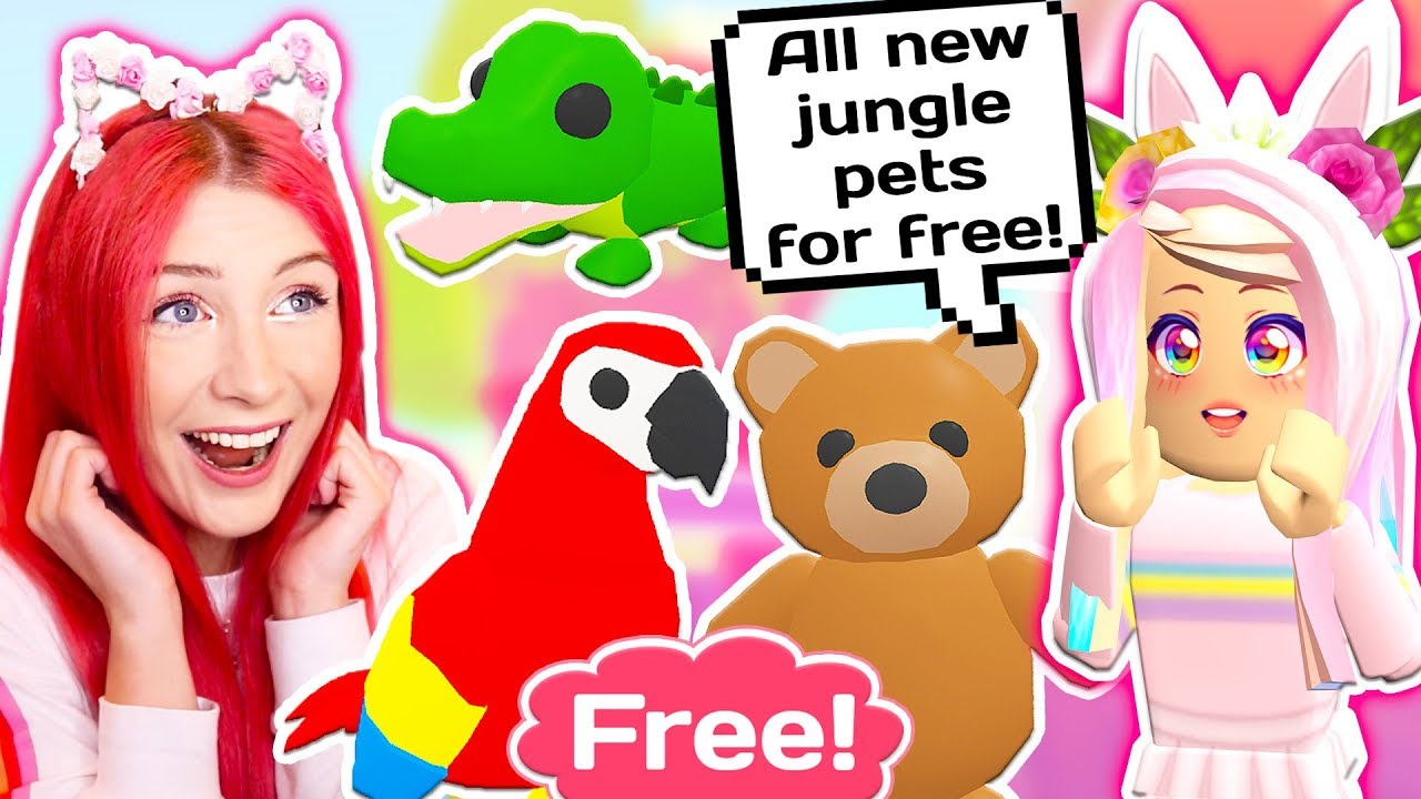 How To Get All New Jungle Pets For Free Roblox Adopt Me Jungle