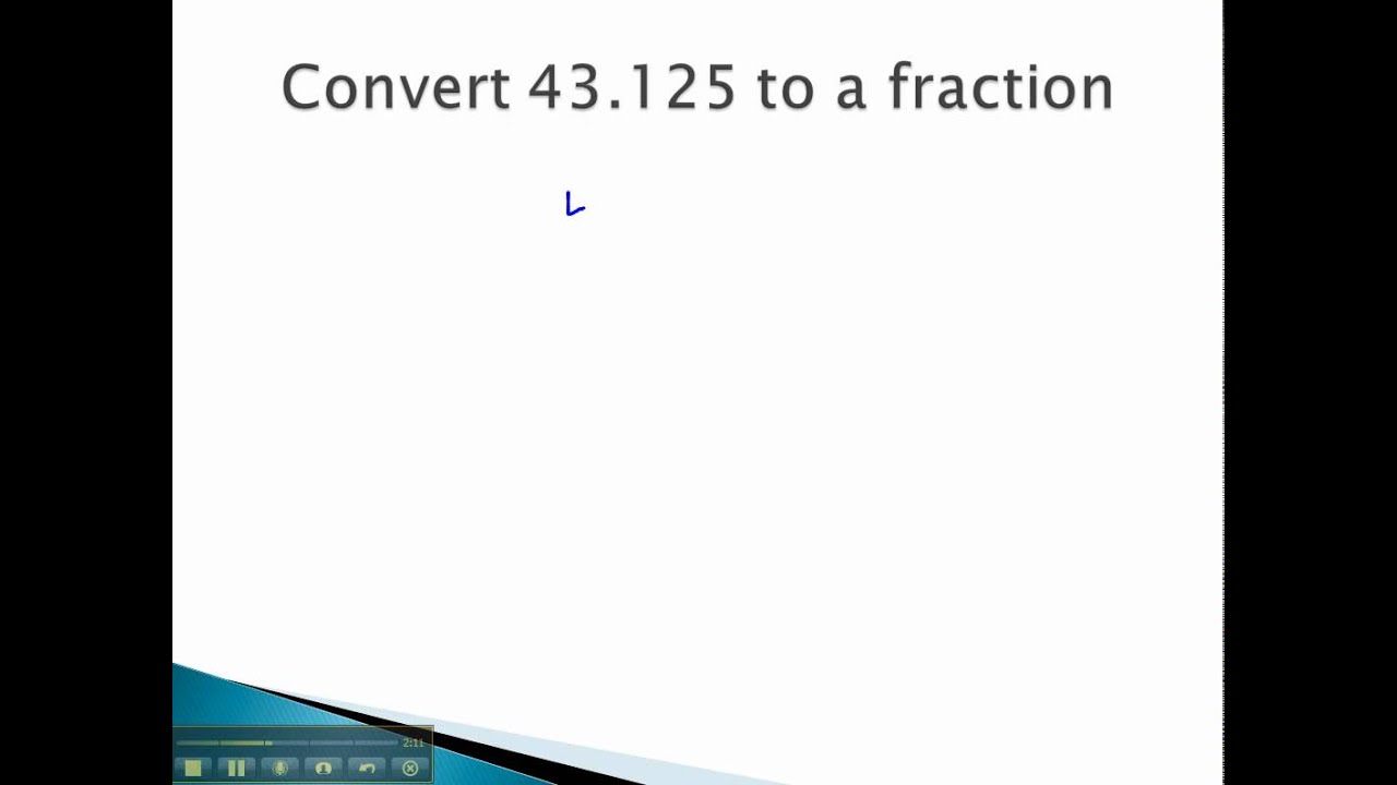 More Fractions and Decimals - Convert Decimals to Fractions - YouTube