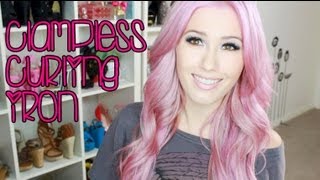 How to: Curl hair using 1.5" Clamp-less Iron + Apply Extensions