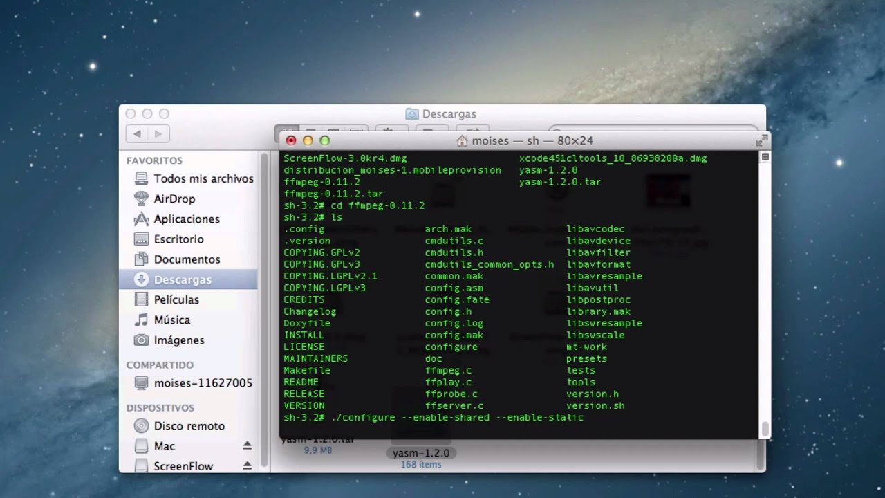 ffmpeg mac os x lion