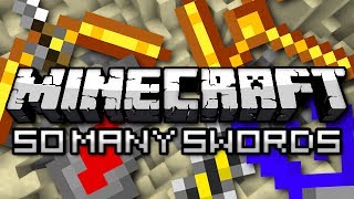 Minecraft: Light Sabers, Chainsaws, Crossbows, and More! (So Many Swords Mod)