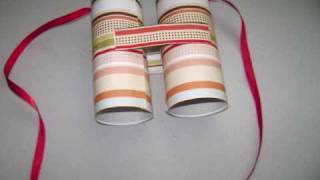 Binoculares con tubos de papel