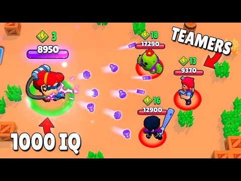 1000 IQ PRO vs -10 IQ TEAMERS! (Brawl Stars Fails & Epic Wins! #4)