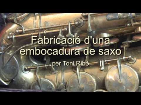 Toni Ribó: construcció d'una embocadura de saxo de fusta