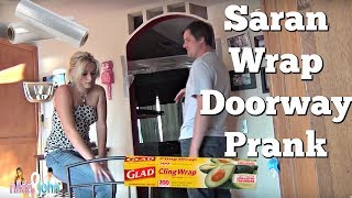 NIKKI EATS S*** (SARAN WRAP DOORWAY PRANK)