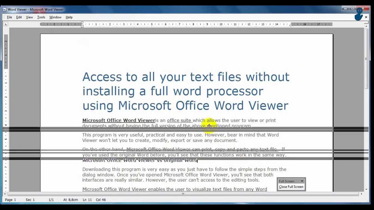 Microsoft Word Viewer Download