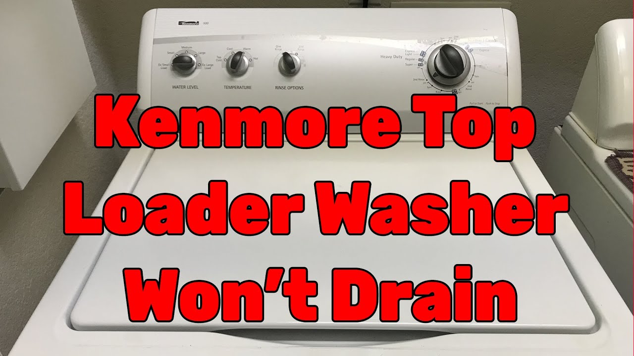 Kenmore Washer Fills with Water then Stops YouTube