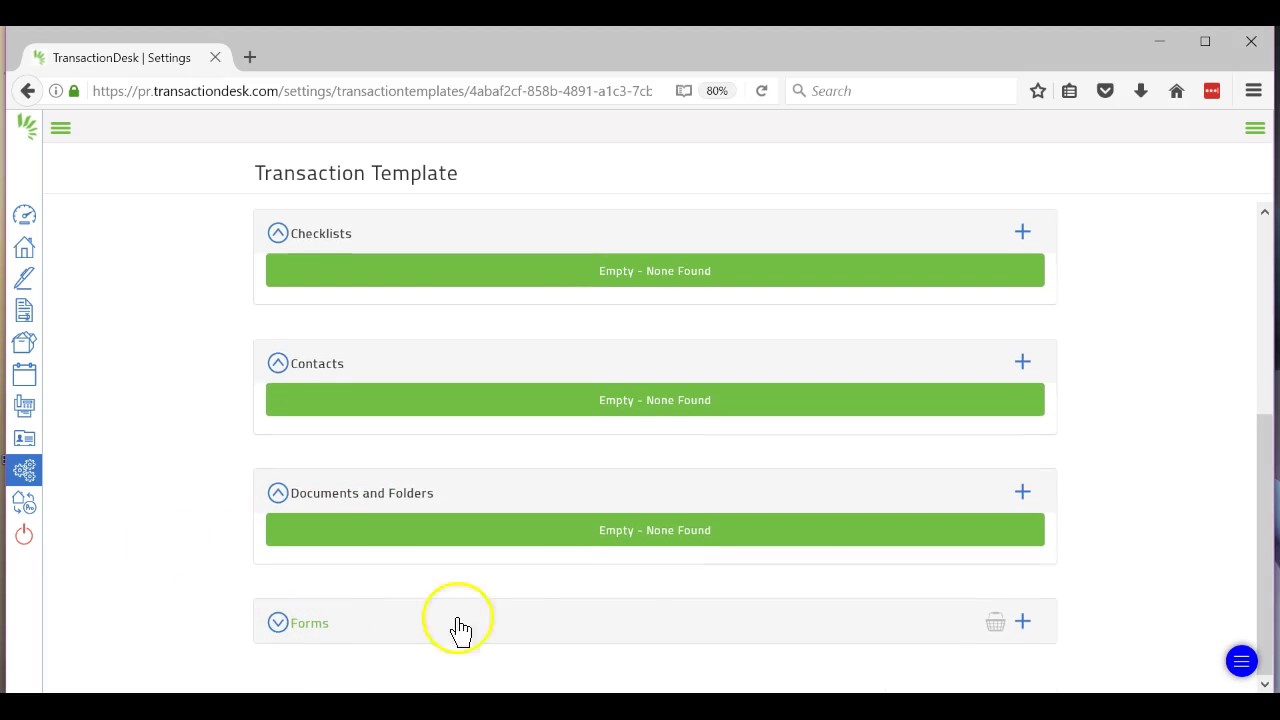 Eforms Transaction Desk