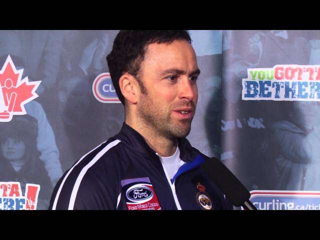 Draw 15 Media Scrum - 2013 Ford World Men's Curling Championship
