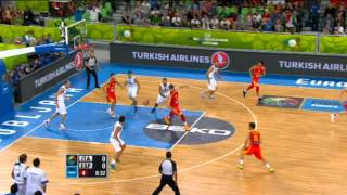 Block of the Game II M. Cusin ITA-ESP EuroBasket 2013