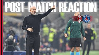 Coach Pioli, Loftus-Cheek and Musah | Post-match reaction | AC Milan v PSG | #championsleague