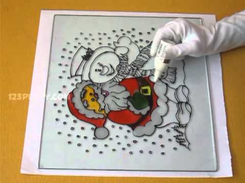 Glass to Painting Christmas a Make How glass  painting YouTube youtube