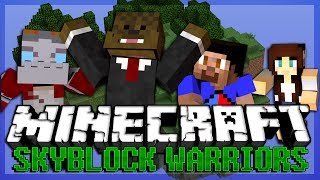 TRICKING VIKK Minecraft Skyblock Warriors PVP w/ Vikkstar, Nooch and AshleyMariee