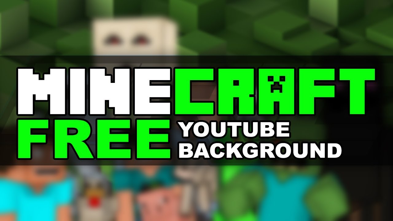 FREE YouTube Banner: "MINECRAFT" Channel Art - YouTube