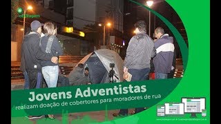 Jovens Adventistas realiza doao de cobertores