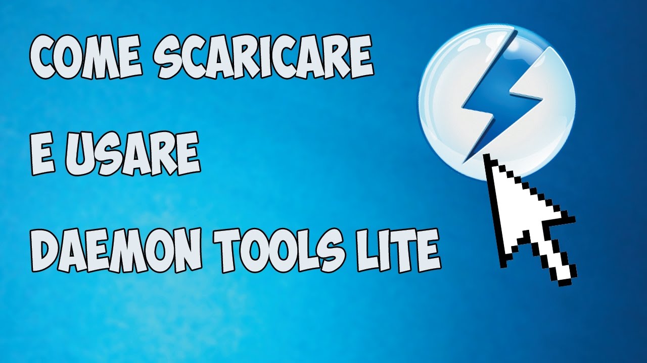 ITA]Come scaricare e usare Daemon Tools Lite - YouTube