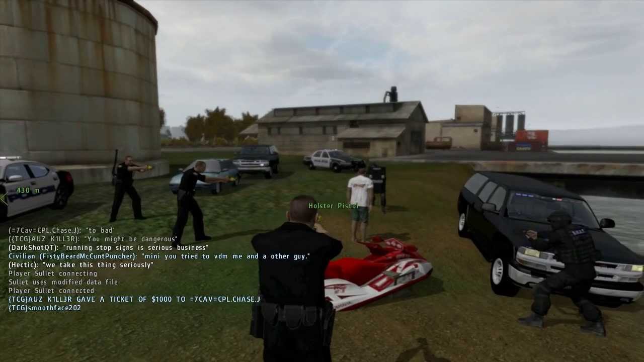 Arma 2 Island Life: Massive Police Traffic Stop - YouTube