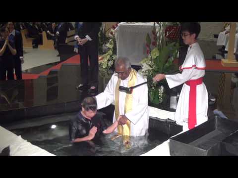 Adult Baptism - Easter Vigil at Church of Divine Mercy