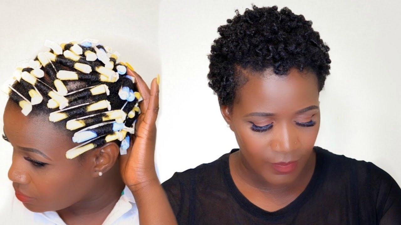 How To Rod Short Natural Hair