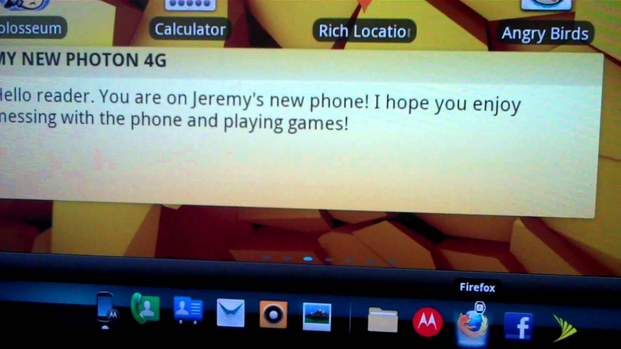 Motorola Photon 4G Webtop Application - YouTube