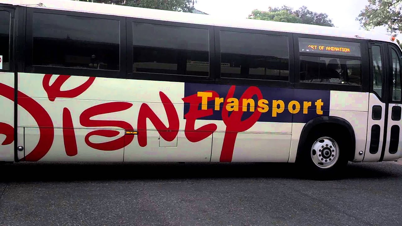 time on disney bus from art of animation to magic kingdom 2019