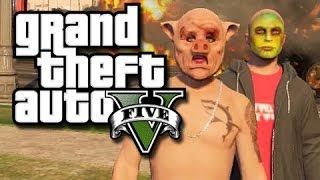 GTA 5 Funny Moments! - Crew Challenge! (GTA 5 Fruity Fun!)