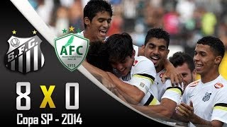 Copa SP 2014 - Confira os gols de Santos 8 x 0 Alecrim - RN