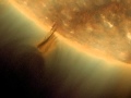 Three IR band composite video of the sun's enormous once-tethered sphere.