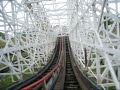 American Eagle Front Seat on-ride POV Six Flags Great America