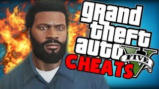 GTA 5 Momentos Engraçados - CHEATS, Invencibilidade, Códigos, Explosões, Franklin (GTA V Gameplay)