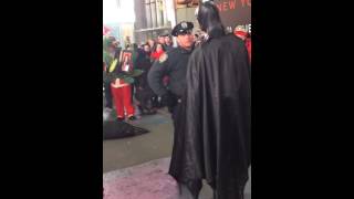 Batman Meltdown in NYC Times Square