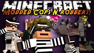 Minecraft Mini-Game : MODDED COPS N ROBBERS! MO CREATURES!