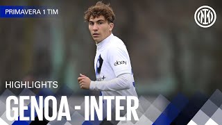 BERENBRUCH FOR 1️⃣ POINT 🤝? | GENOA 1-1 INTER | U19 HIGHLIGHTS | CAMPIONATO PRIMAVERA 1 23/24⚽⚫🔵??