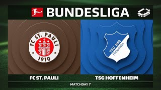 FC St. Pauli vs. TSG Hoffenheim | Matchday 7 — Bundesliga 2025/26