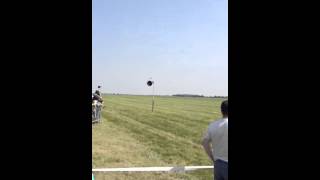 RAF F-16 fast low fly past at Waddington air show 2013