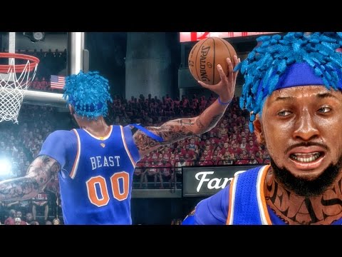 BEASTIN WITH BLUE HAIR IN NBA FINALS! NBA 2k16 My Career Gameplay Ep. 89