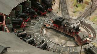 Modelleisenbahn Deutsche Reichsbahn mit Bahnbetriebswerk Belgard im Weltkrieg