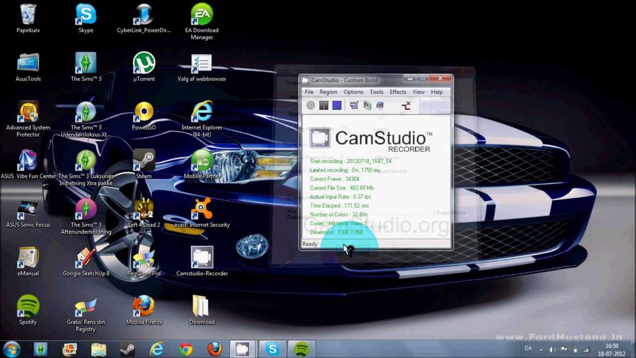 The best free screen recorder for windows 7 (Camstudio) out there ...