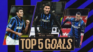 IL TACCO DI ZAMORANO, IL MANCINO DI CRUZ ✨🖤💙?? | INTER HISTORY | TOP 5 GOALS vs NAPOL⚽ ?