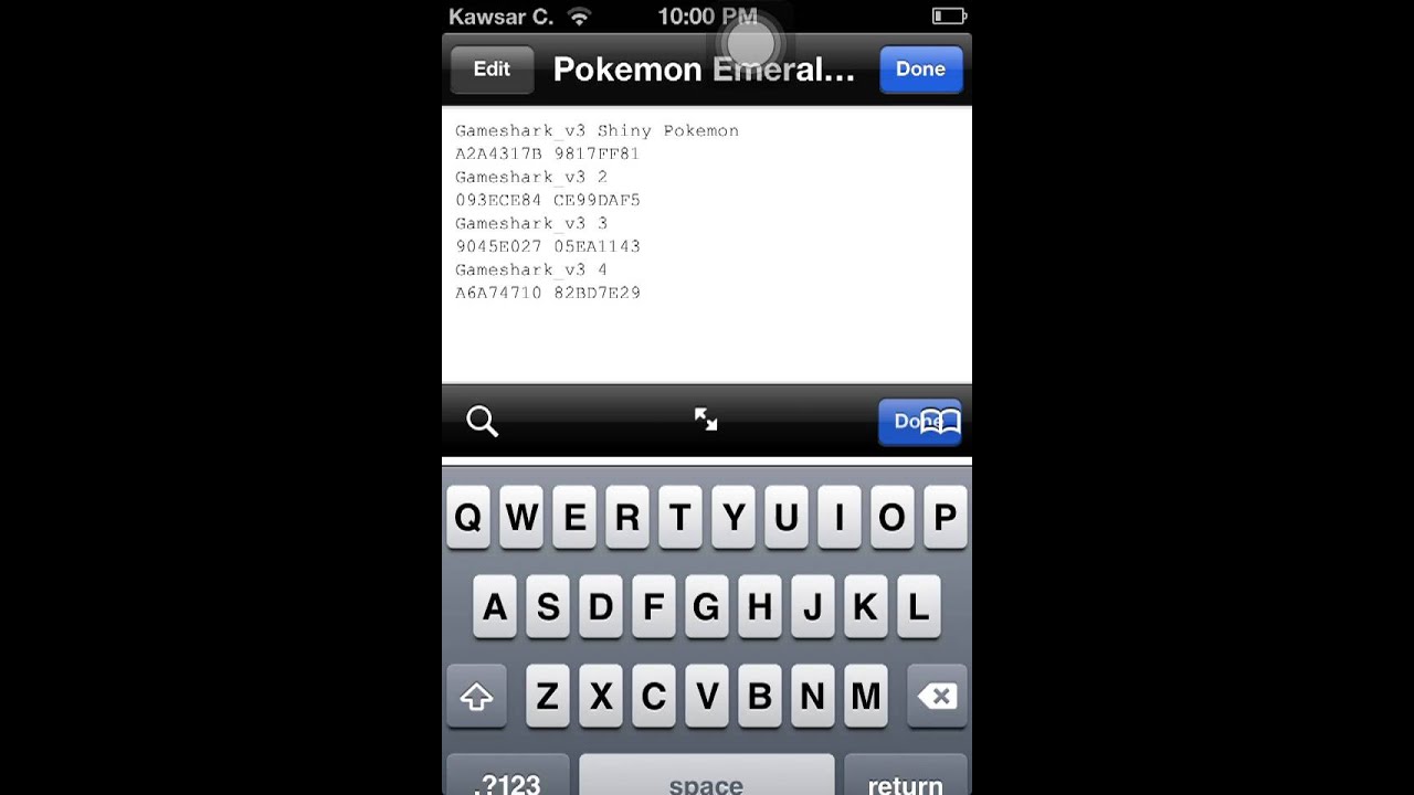 Shiny Cheat Code Pokemon Emerald Gpsphone - YouTube