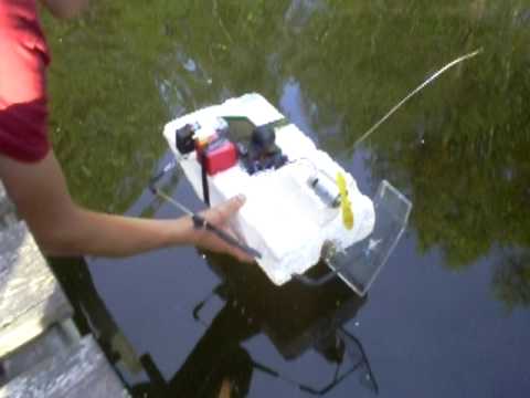 homemade rc airboat - YouTube