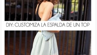 DIY customiza una camisa con espalda de nadadora