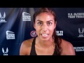 Brenda Martinez Talks about Doubling at 800/1500 at 2012 Olympic Track and Field Trials