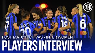 INTER - CHIVAS | EXCLUSIVE POST MATCH INTERVIEW 🎤⚫️🔵?? | #IWToAmerica #InterWomen
