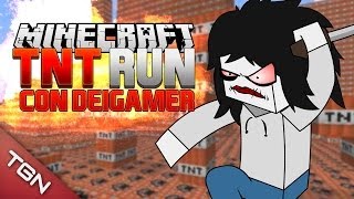 MINECRAFT TNT RUN: MI CHISTE MATÓ A DEIGAMER