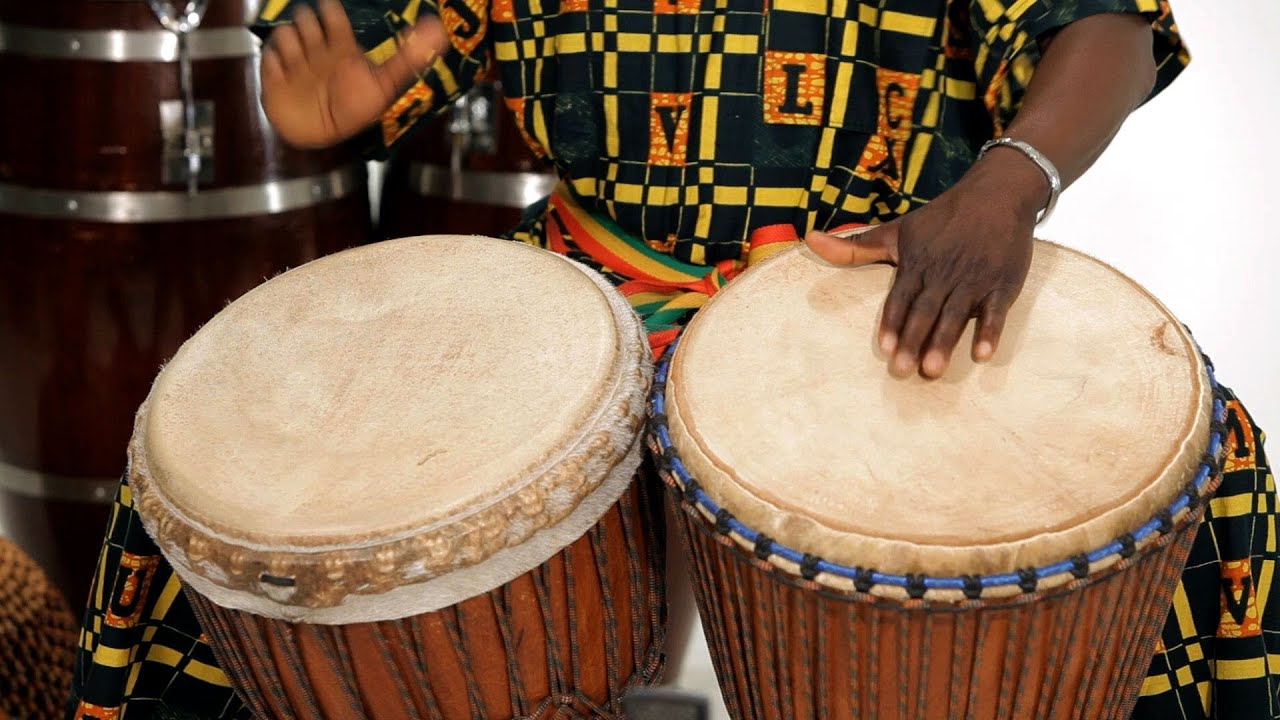 How to Play 2 Djembe Drums Together African Drums YouTube