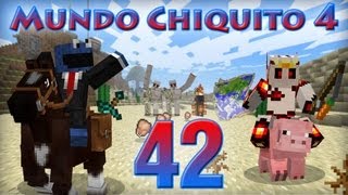 MINECRAFT - Mundo Chiquito 4 - Ep 42 - La cueva del terror y las telaraña -