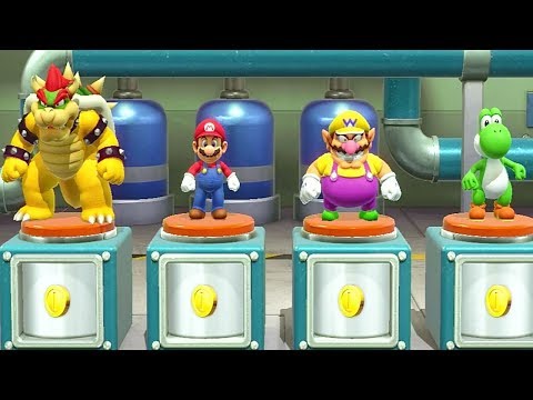 Super Mario Party - Timing Is Money - Bowser Mario Wario Yoshi All Funny Minigames (Master Cpu)